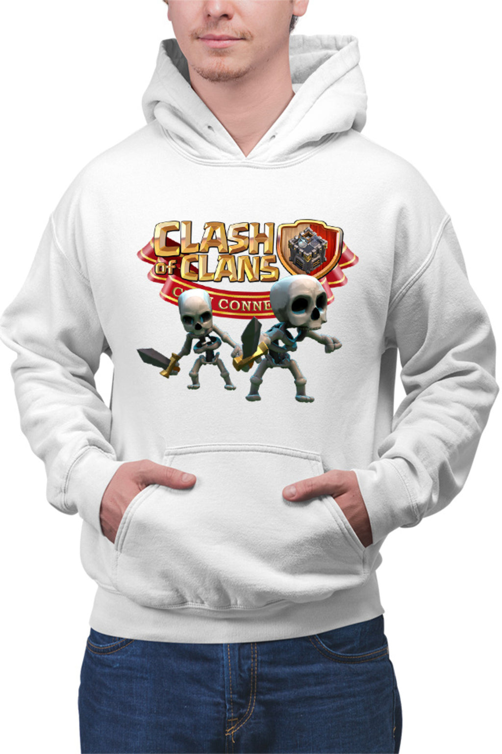 Hanorac barbati Clash of Clans Skeletons Team Tank Sword Fighters Logo