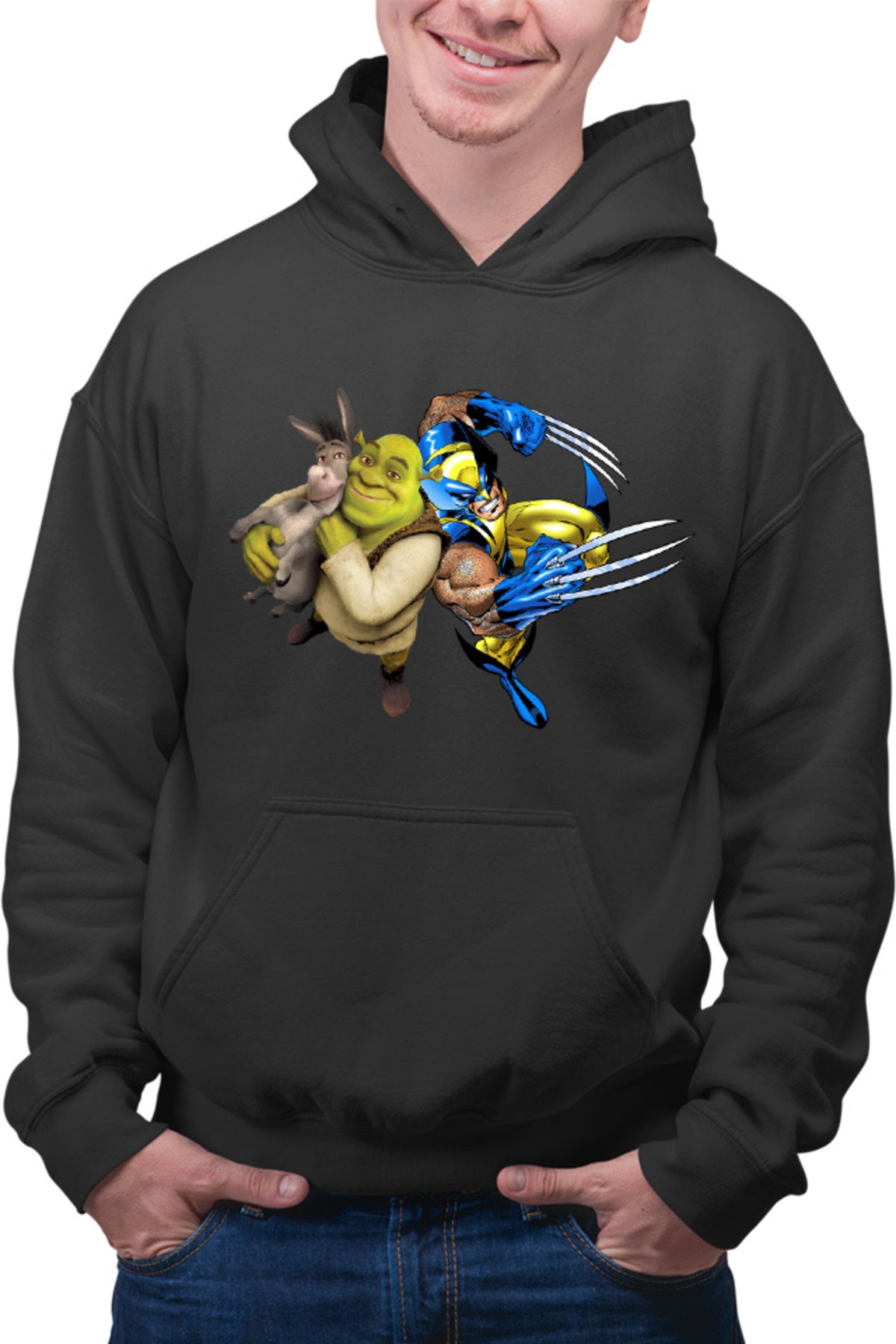 Hanorac barbati Shrek Wolverine Donkey Marvel Comic Books