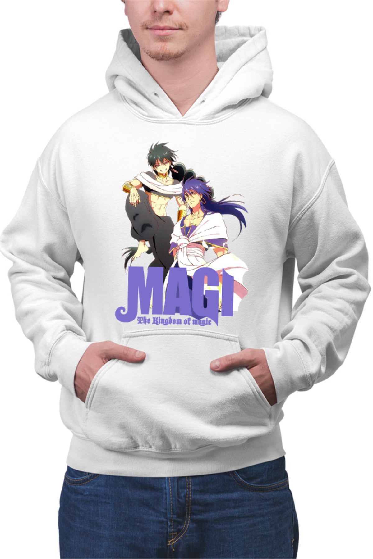 Hanorac barbati Magi The Labyrinth of Magic Gang Judar Sinbad Anime Style