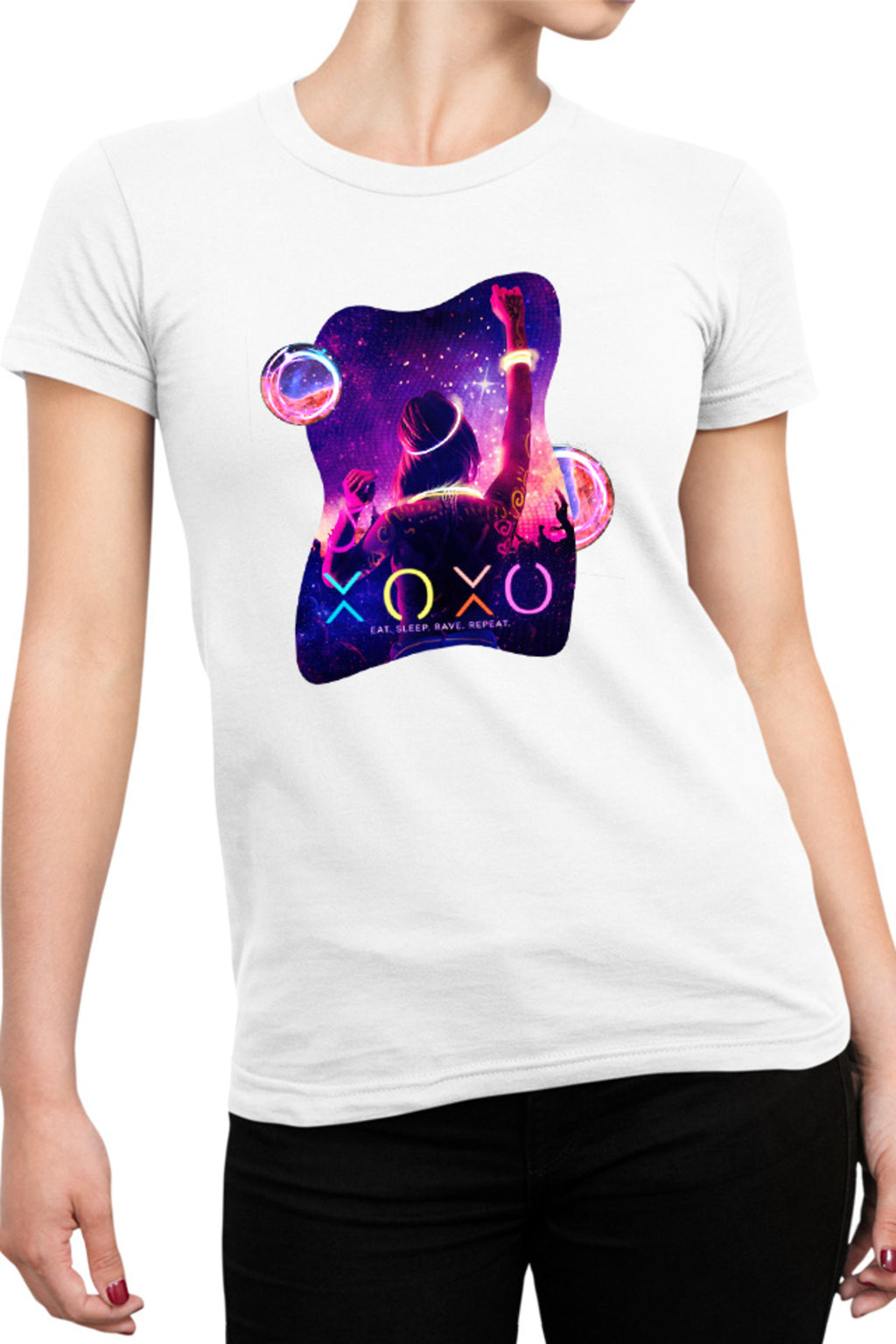 Tricou dama XOXO Dance Neon Party Colorful Teens Movie