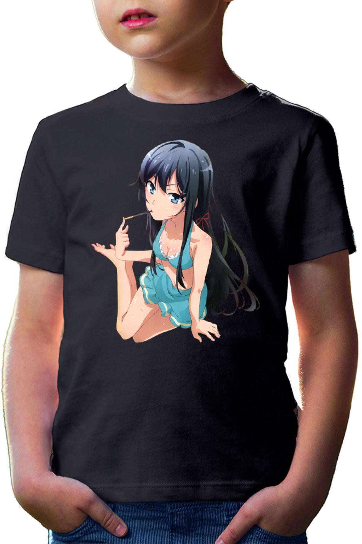 Tricou copii OreGairu Yukino Swim Suit Summer Pocky