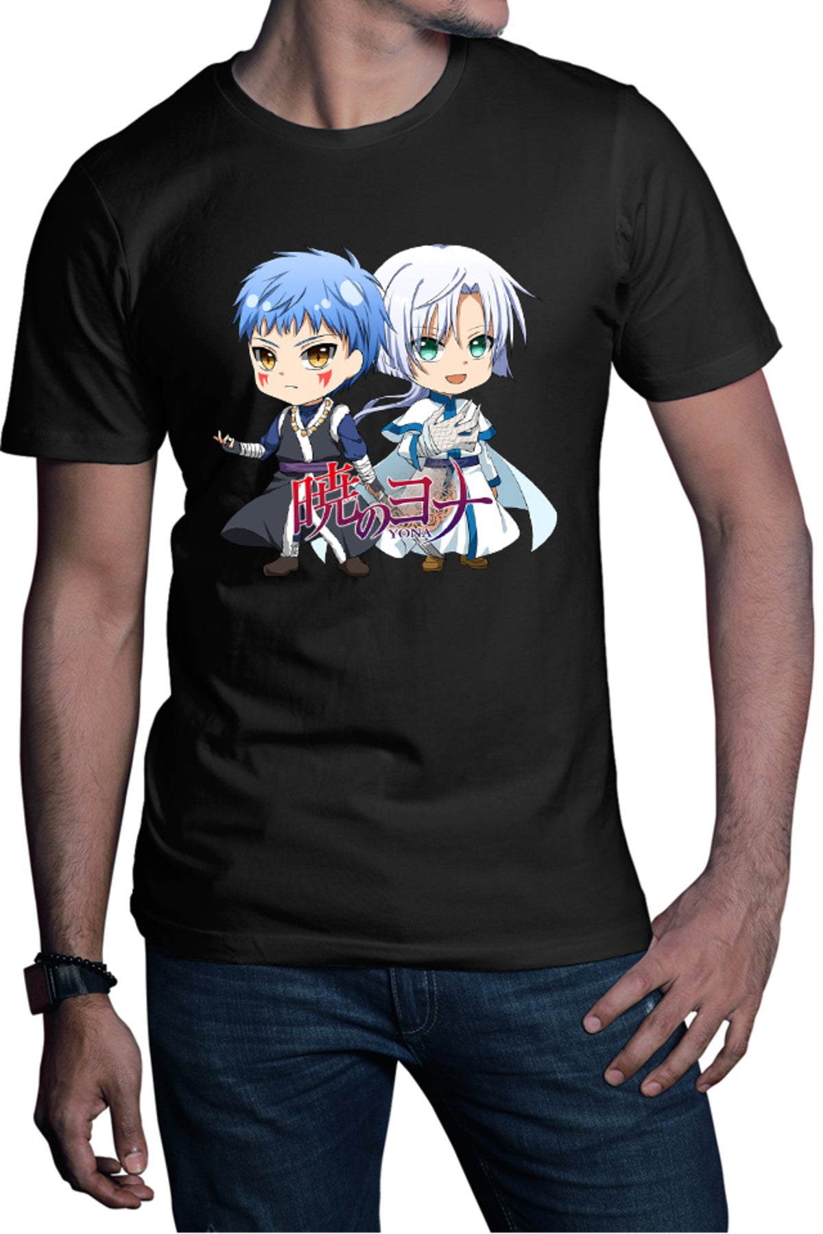 Tricou barbati Yona of the Dawn Shin-ah Ki-ja Chibi Small Sword Samurai