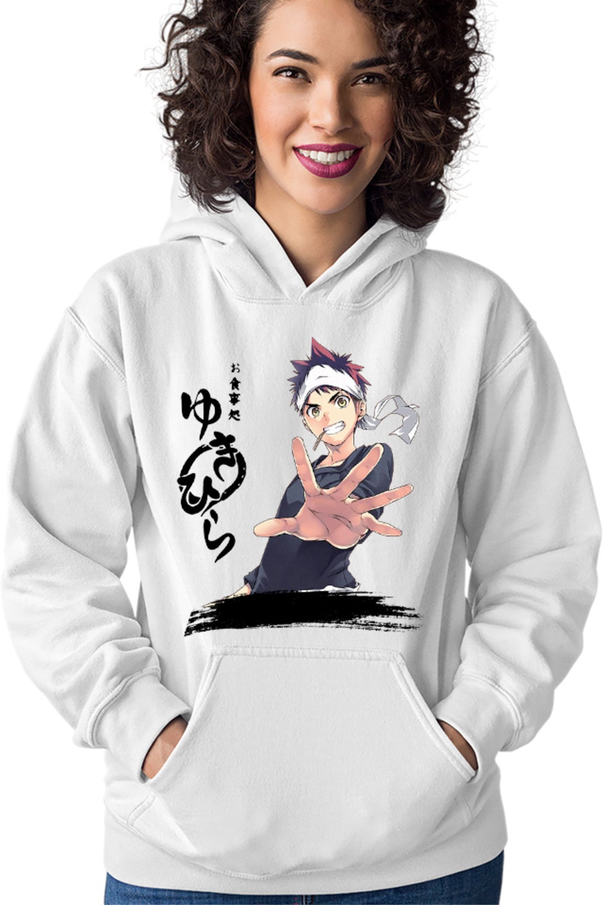 Hanorac dama Food Wars Soma Hiragana Signature Horror