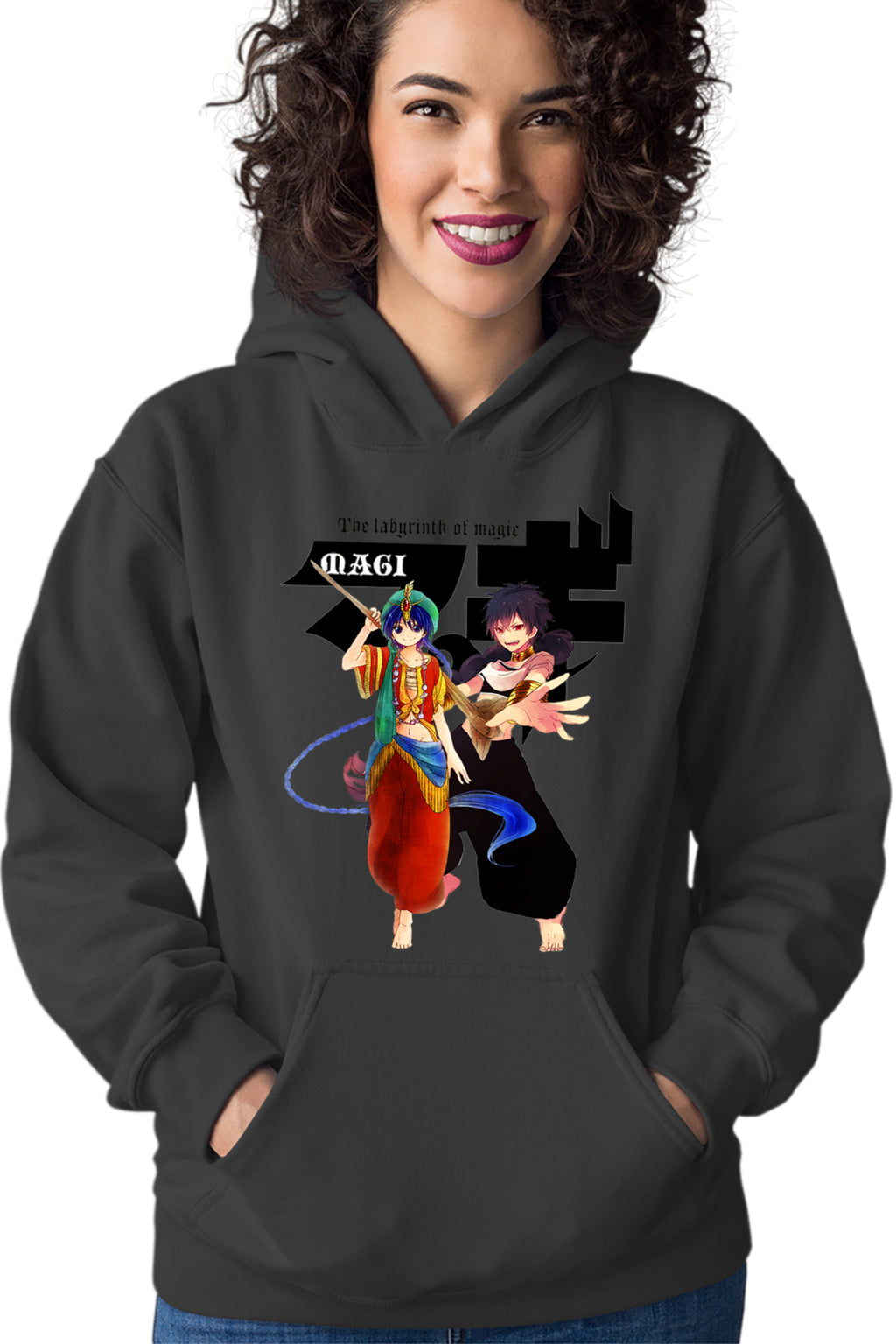 Hanorac dama Magi The Labyrinth of Magic Alladin Judar Fight Pose Logo