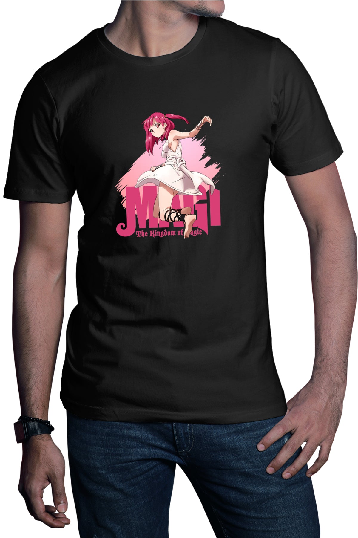 Tricou barbati Magi The Labyrinth of Magic Aternos Jump Portal