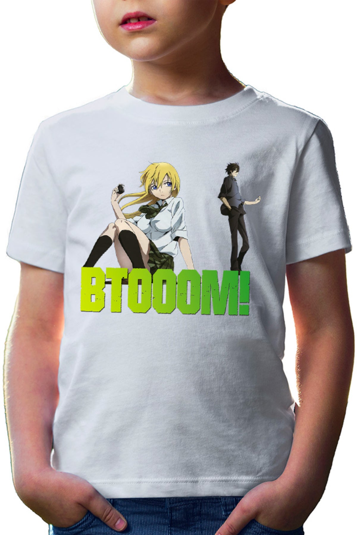 Tricou copii Btooom! Sakamoto Psichological Anime Shounen Manga Cosplay