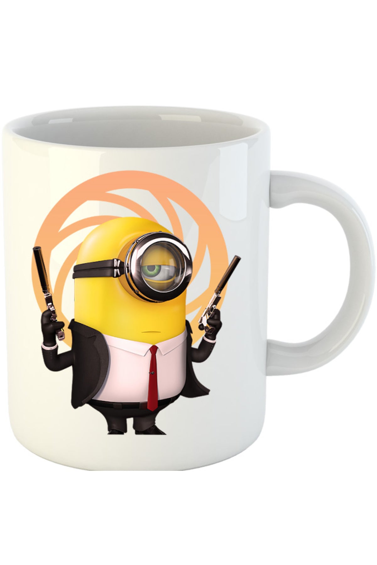 Cana James Bond Minions Funny Animation, alba, 330 ml
