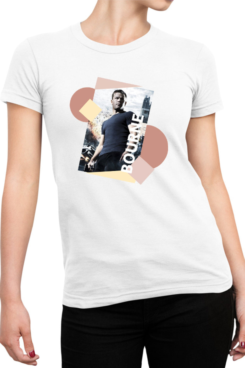 Tricou dama Bourne Abstract Design Action Cars Power Amazing