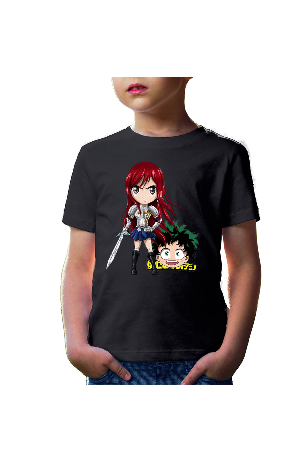 Tricou copii Fairy Tail Erza Deku My Hero Academia