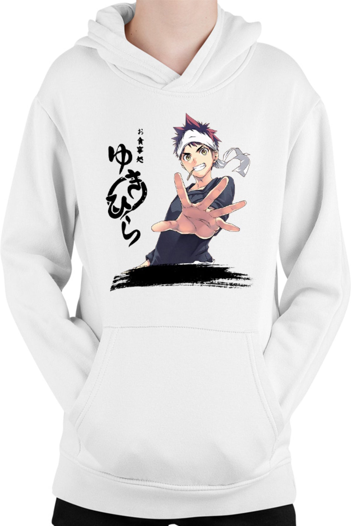 Hanorac copii Food Wars Soma Hiragana Signature Horror
