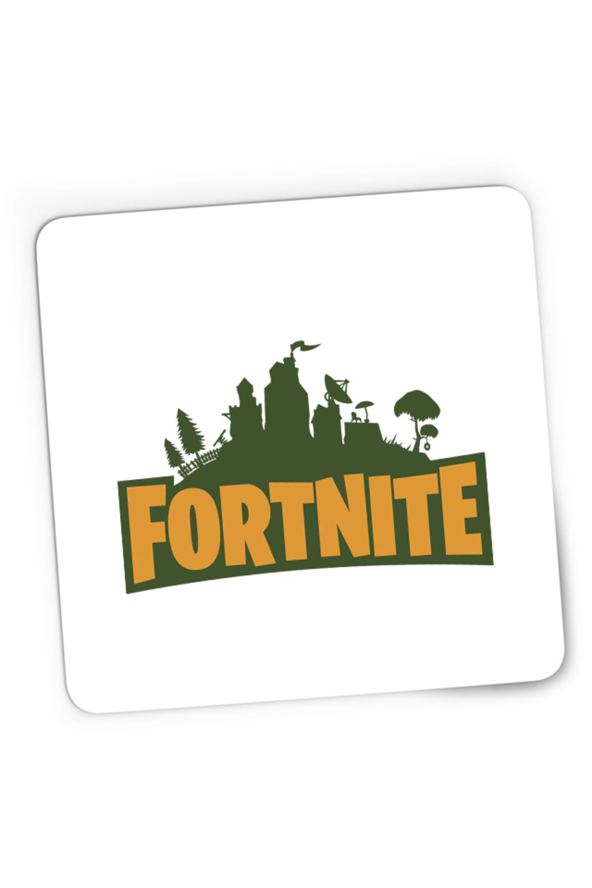 Mousepad Gaming Fortnite Logo Battle Royale Weapons Characters Loot, 21x19 cm