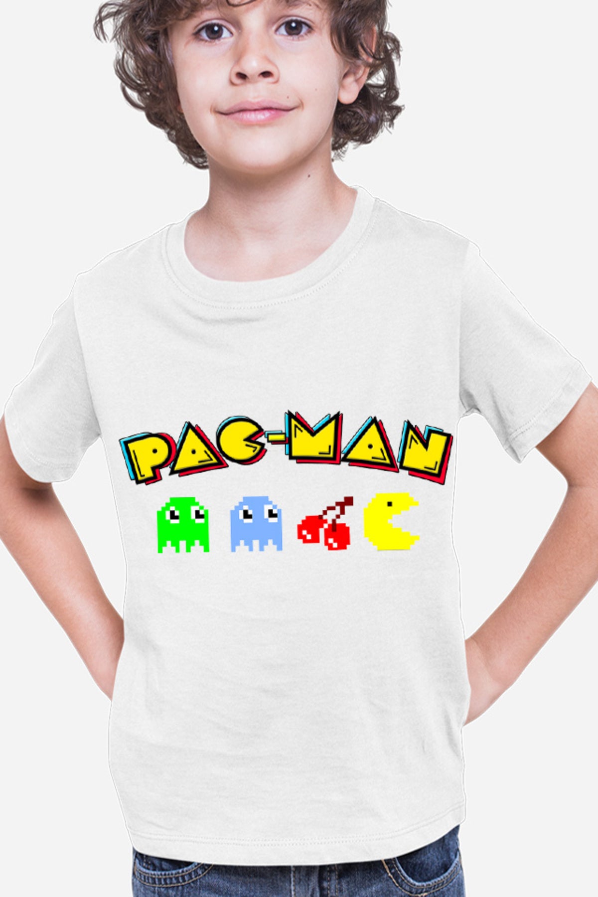 Tricou copii Pac Man Arena Game Pixels Vintage