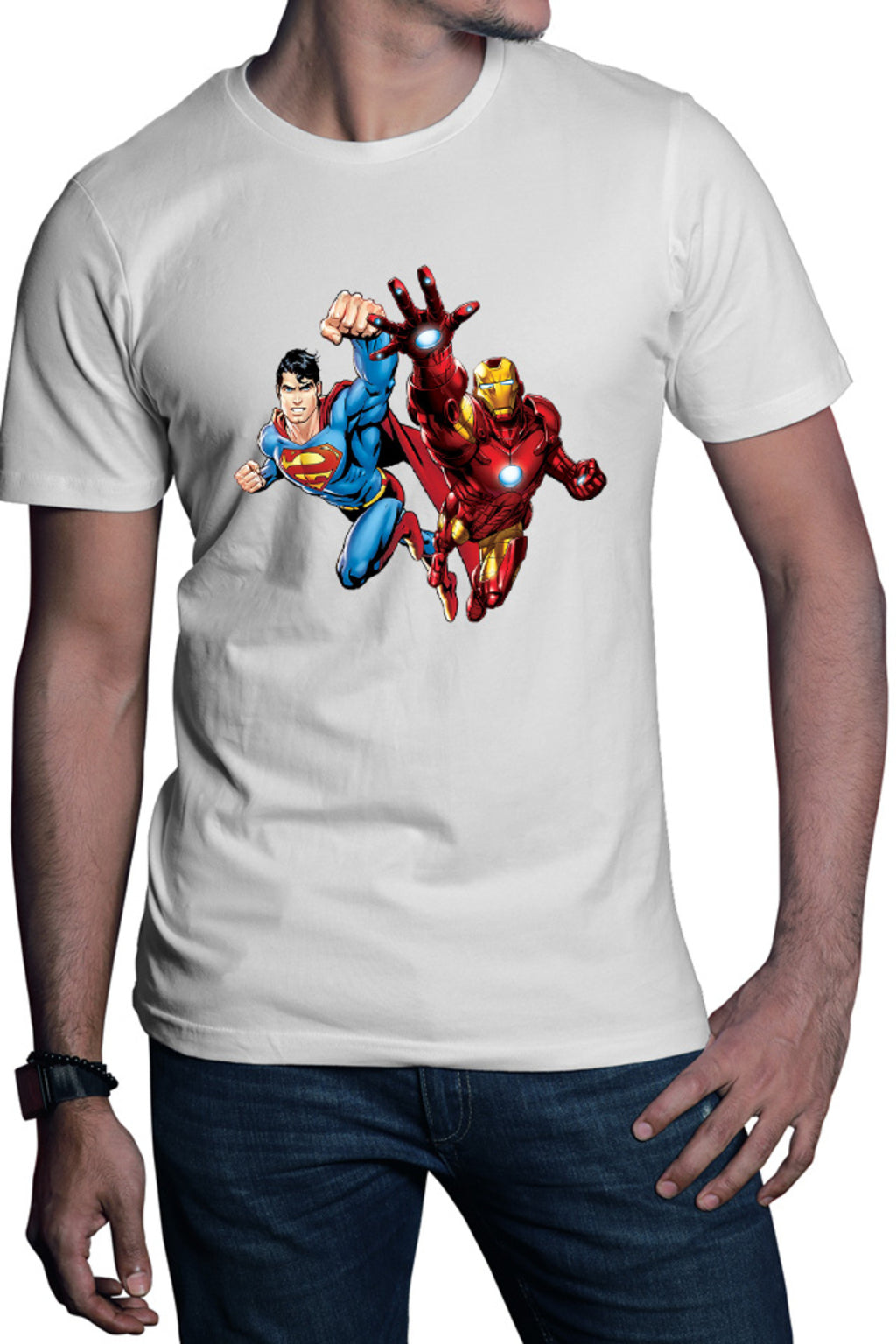 Tricou barbati Ironman Superman Power Suit Marvel Comics