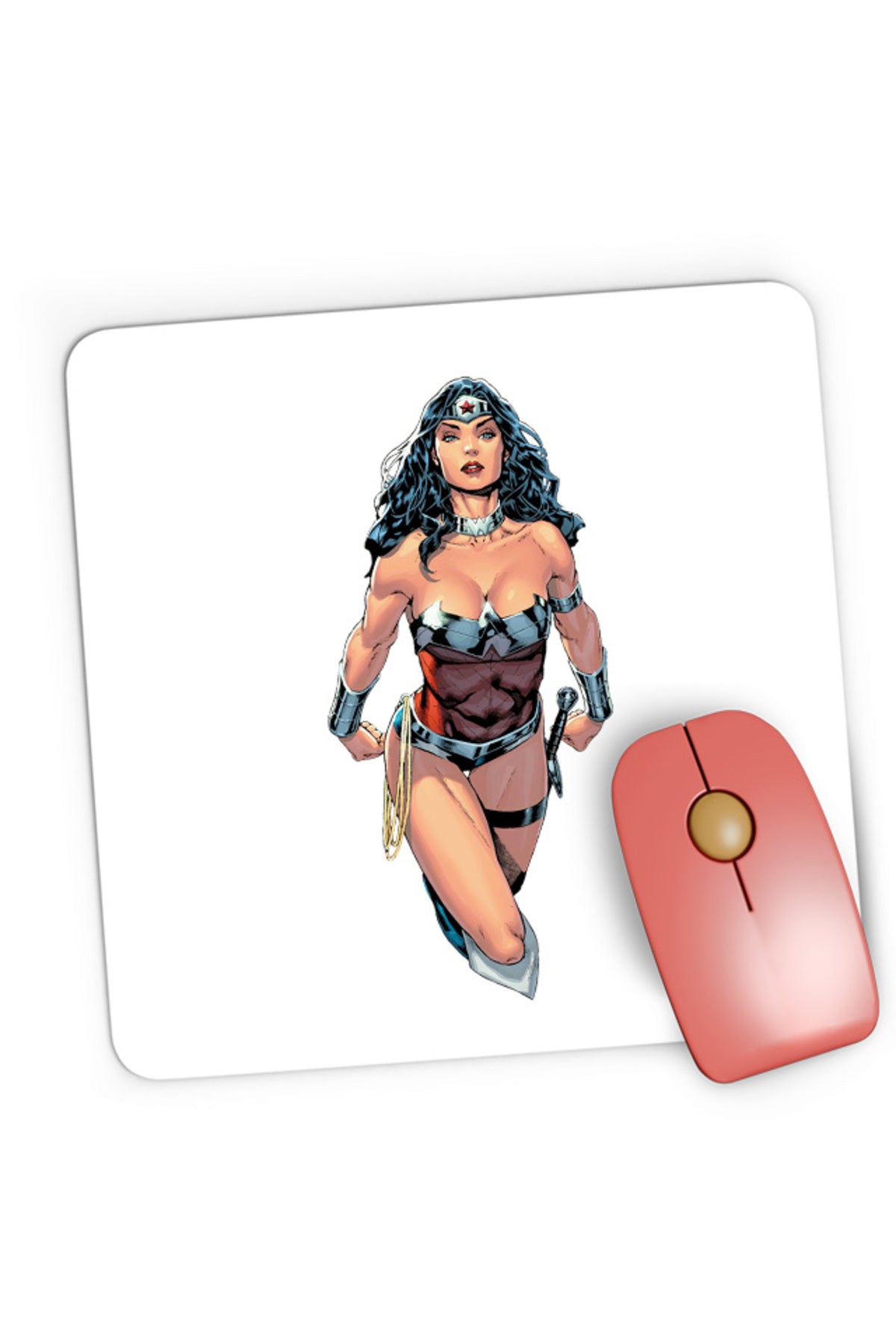 Mousepad Gaming Wonder Woman Diana Princess Ares God of Fight Superheroine, 21x19 cm