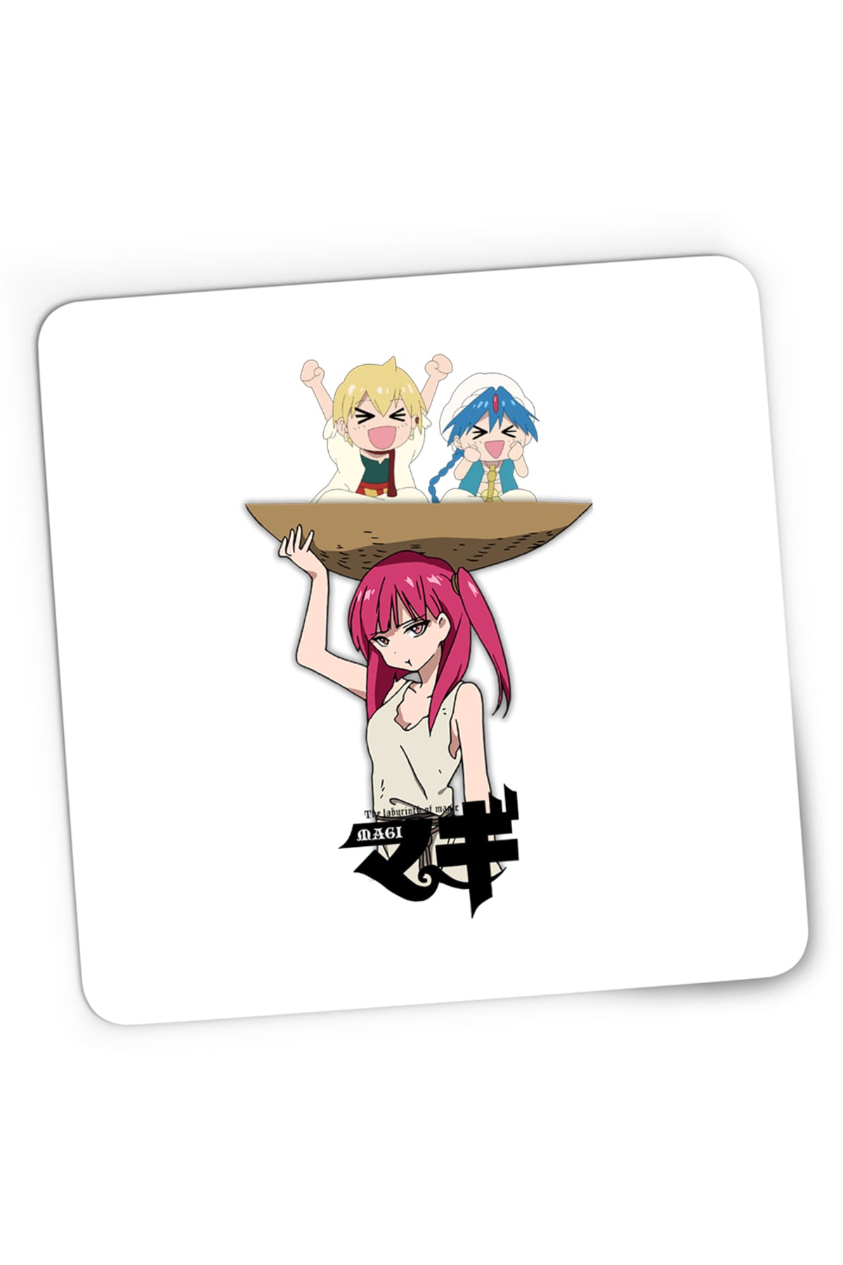 Mousepad Gaming Magi The Labyrinth of Magic Morgiana Baby Alibaba Alladin, 21x19 cm