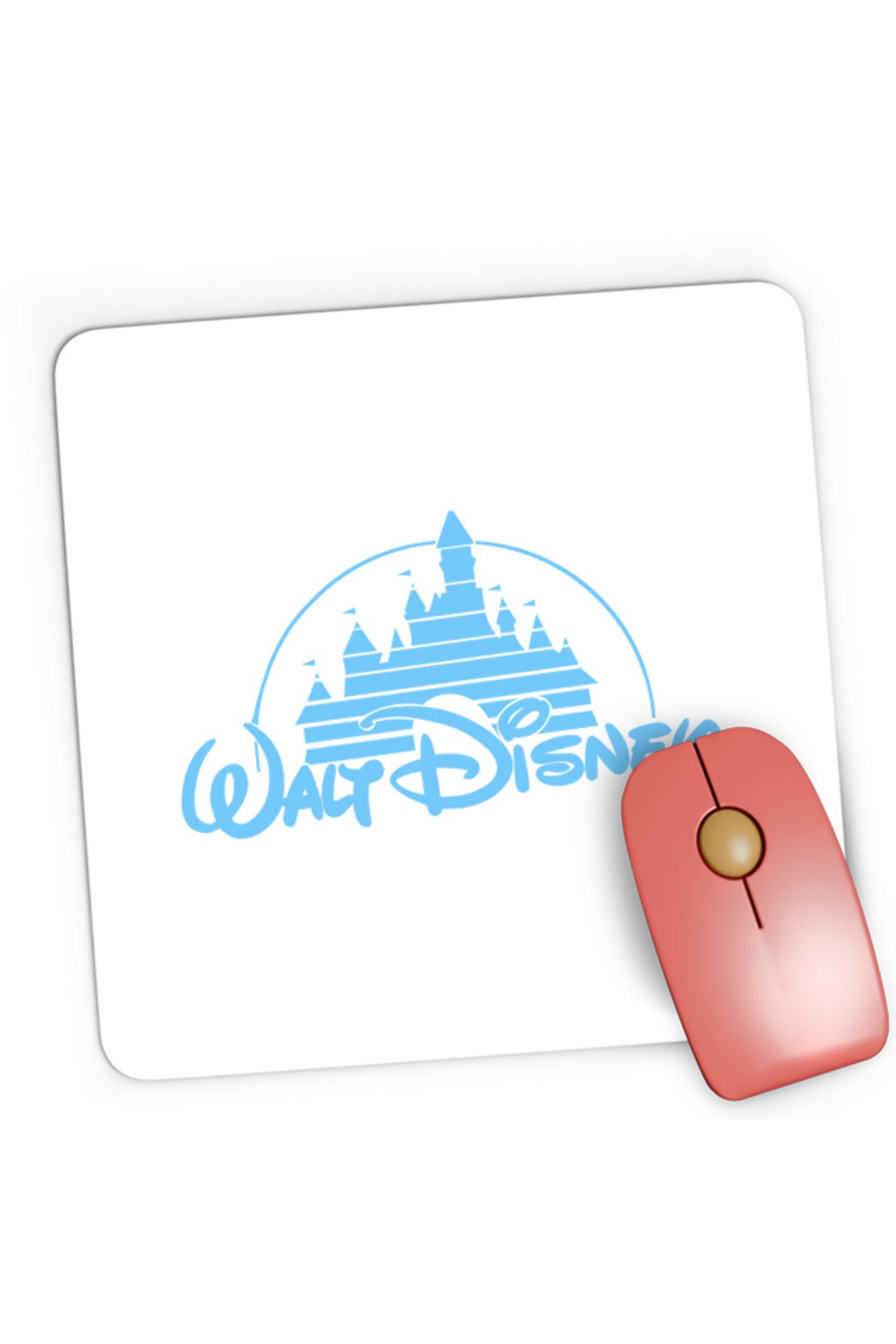 Mousepad Gaming Mickey Mouse Walt Disney Logo Castle, 21x19 cm
