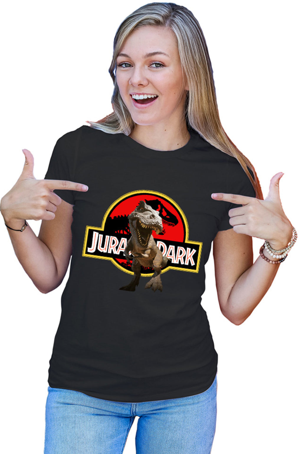 Tricou dama Jurassic Park T-Rex Dinossaur Universal Studios