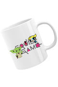 Cana Squid Game Bubble Yoda Master, alba, 330 ml