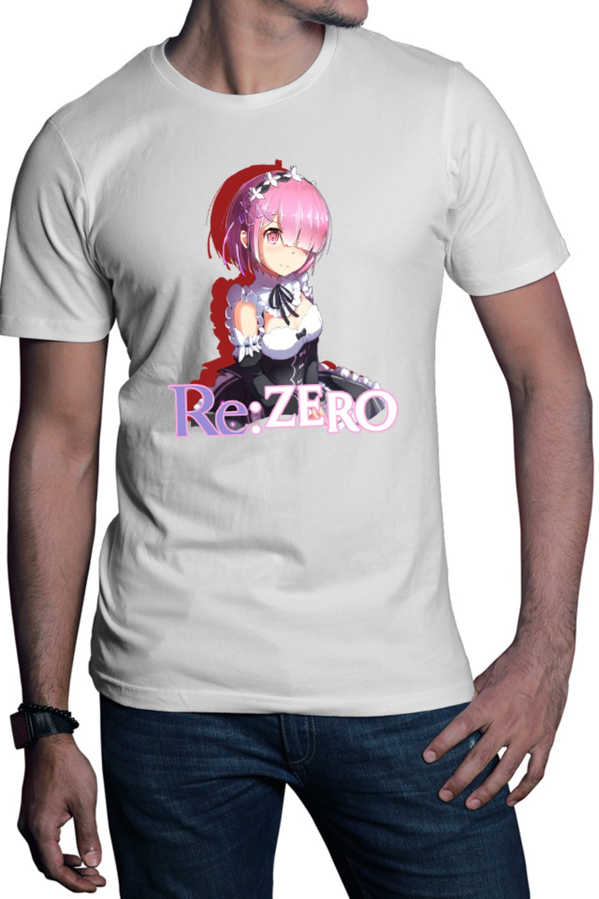 Tricou barbati Re Zero RAM Maiden Strongest Sister Demon Otaku Japan