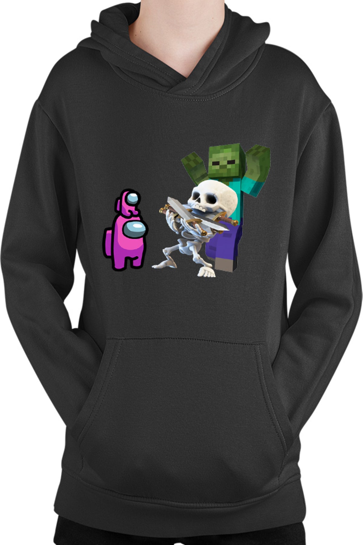 Hanorac copii Clash Royale Minecraft Scared Skeleton Event Among Us Crew