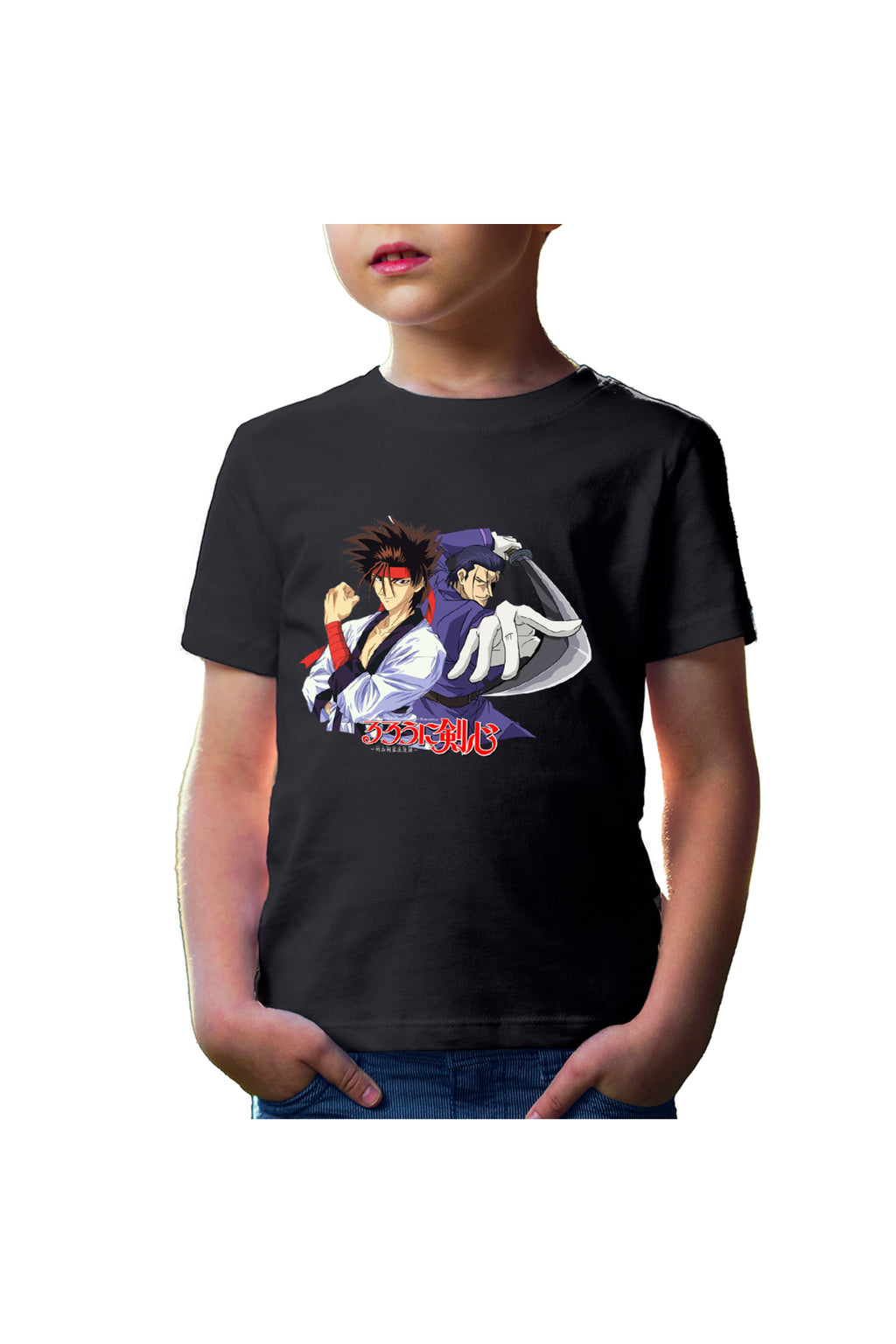 Tricou copii Rurouni Kenshin Hajime Sanosuke Duo Spada