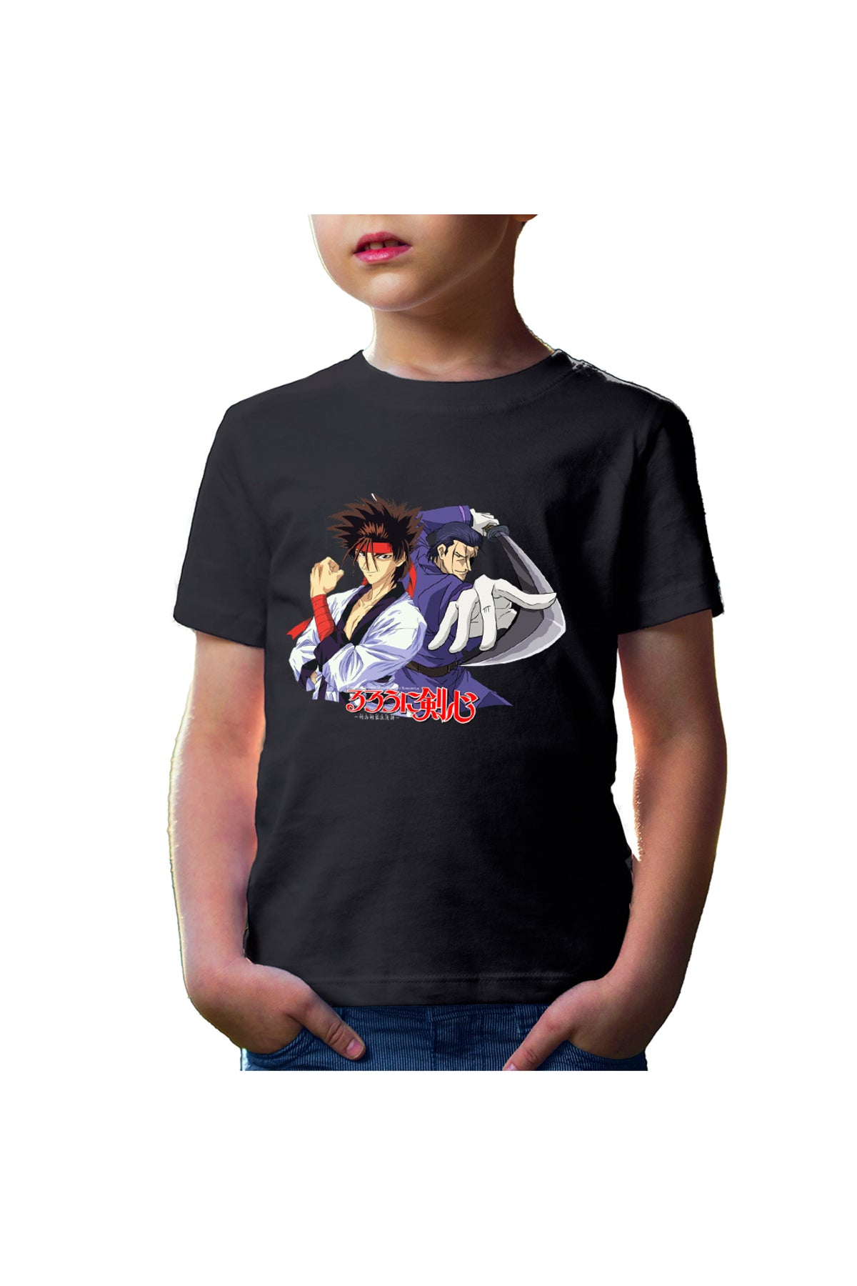 Tricou copii Rurouni Kenshin Hajime Sanosuke Duo Spada
