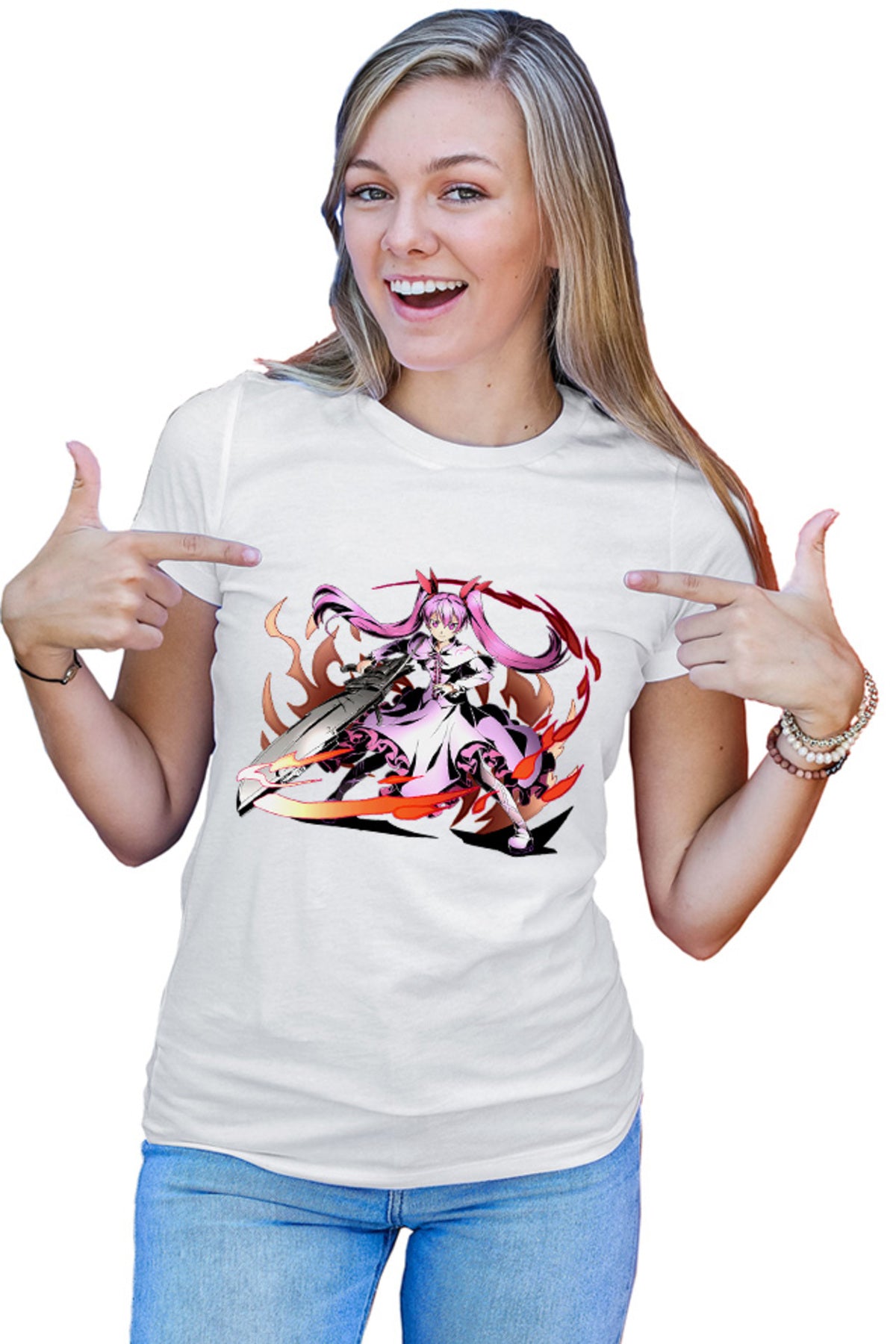 Tricou dama Akame ga Kill Mine Fire Kawaii Gore Jojo Anima