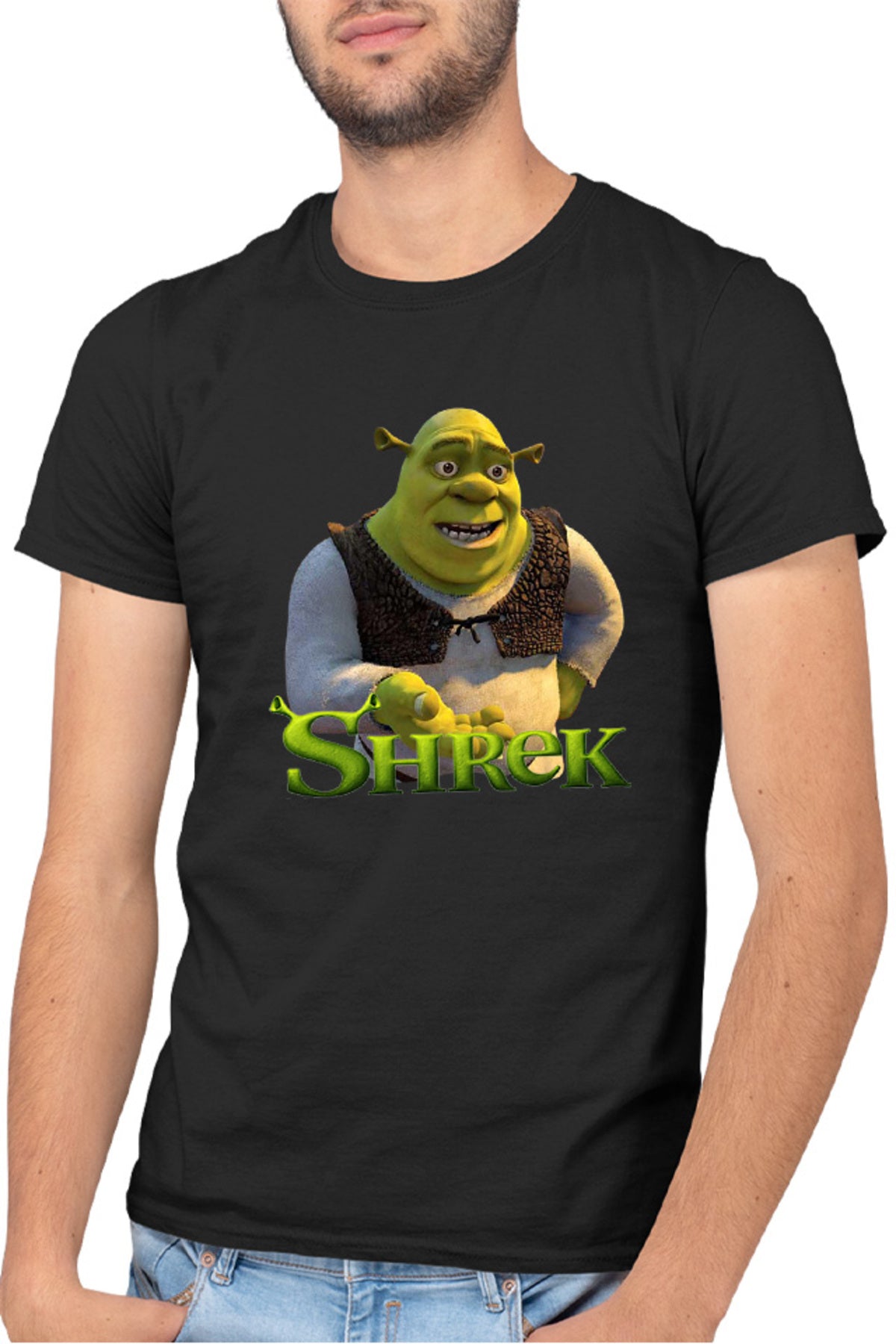 Tricou barbati Shrek Logo Monster Orc Medieval