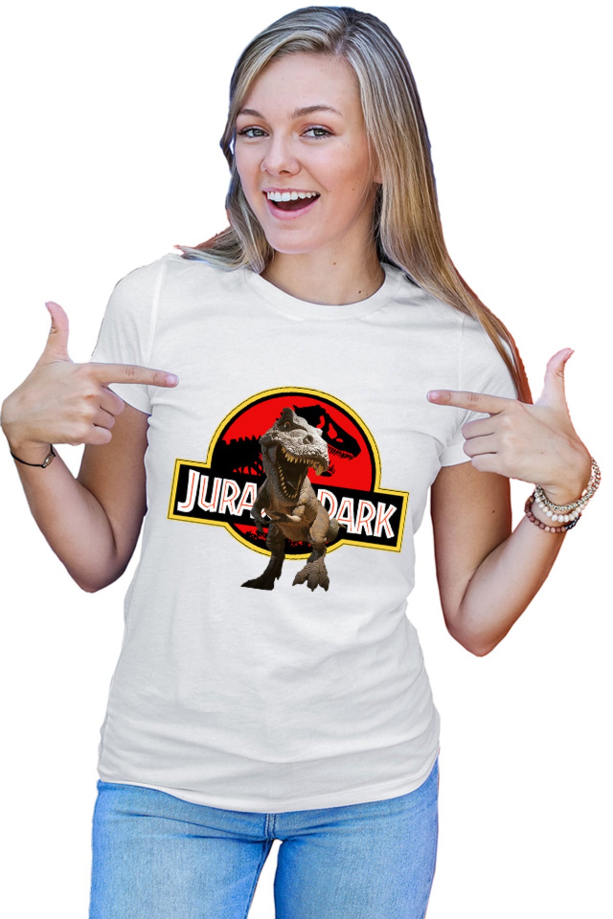 Tricou dama Jurassic Park T-Rex Dinossaur Universal Studios
