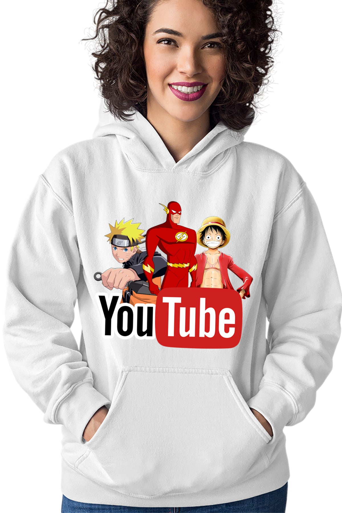 Hanorac dama The Flash Naruto One Piece Anime Cartoon