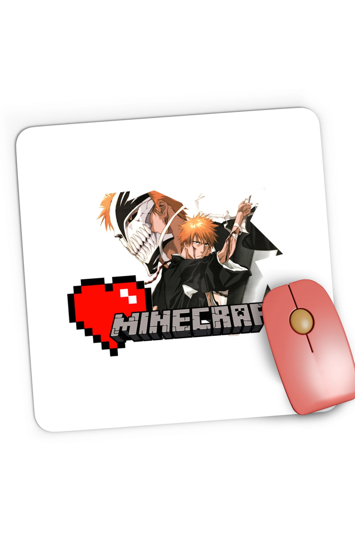Mousepad Gaming Bleach Ichigo Minecraft Legendary Player, 21x19 cm