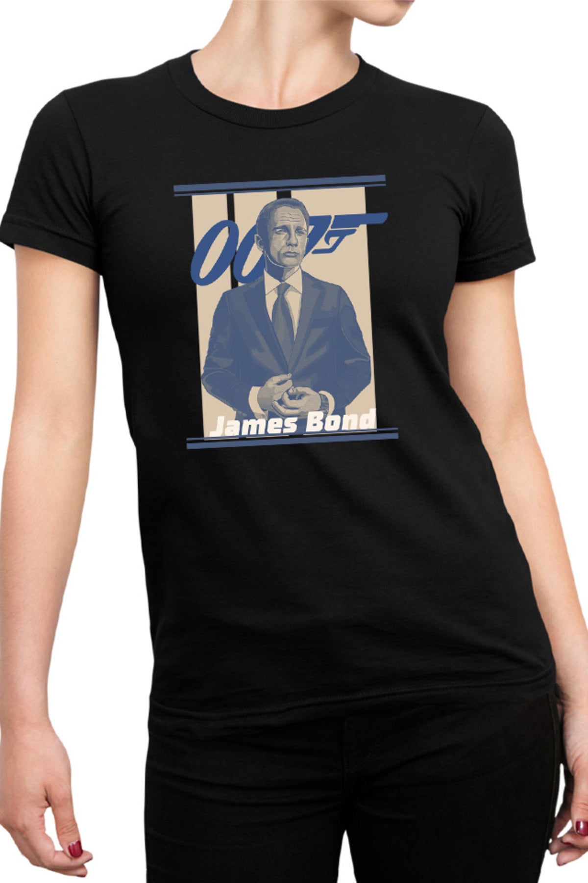 Tricou dama James Bond Sean Connery No Time to Die Illustration