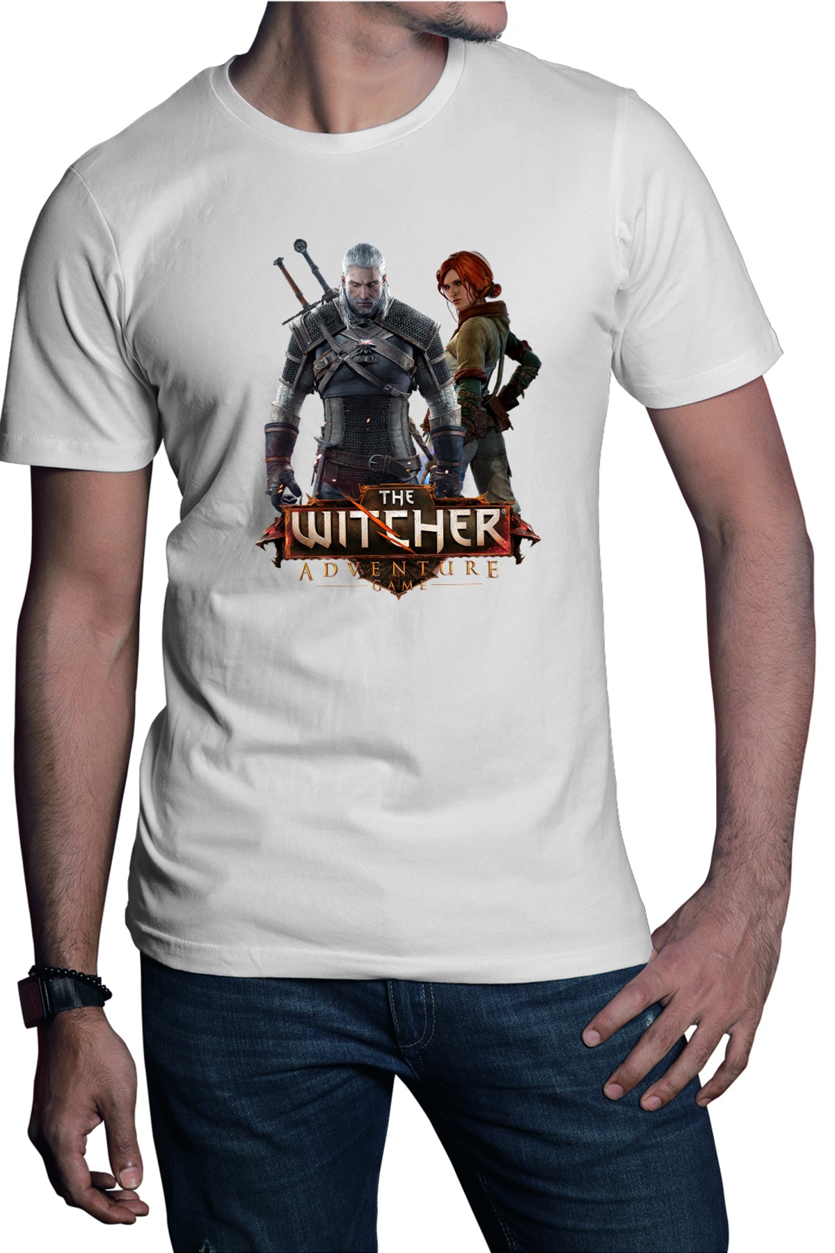Tricou barbati The Witcher Eskel Thronebreaker Tales Wild Heart