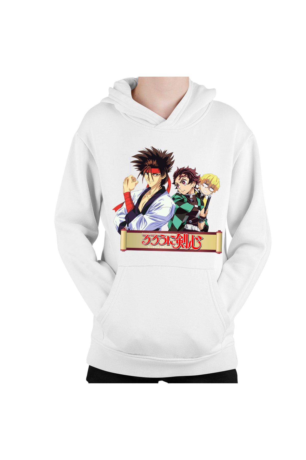 Hanorac copii Rurouni Kenshin Sanosuke Tanjiro Zenitsu Scared