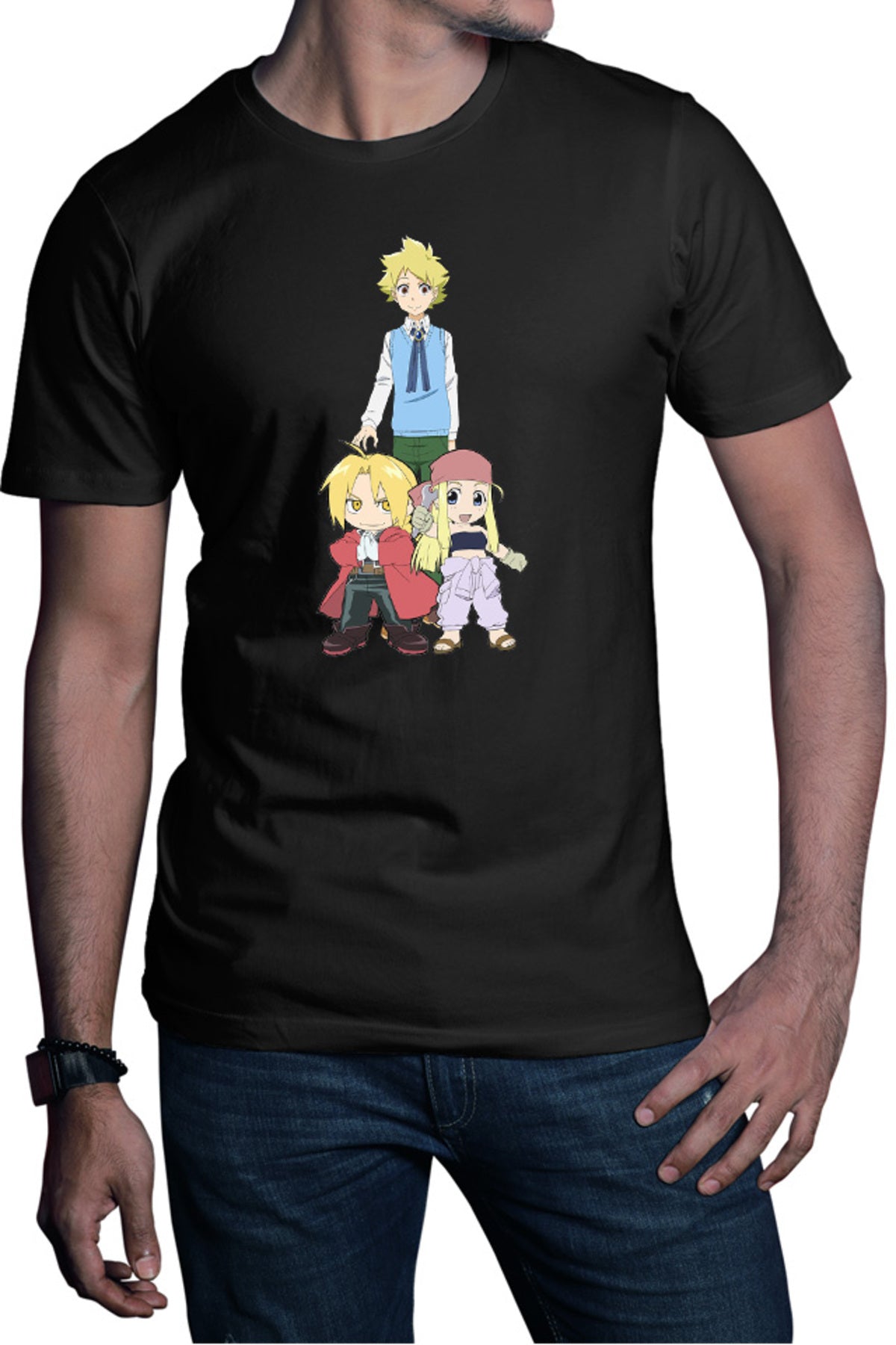 Tricou barbati Muhyo Roji Kusano Jirou FMA Edward Lucy Exorcist Otaku