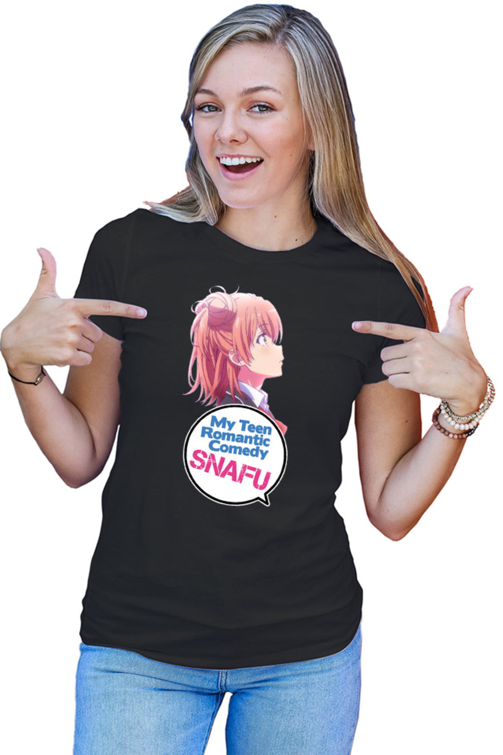 Tricou dama OreGairu Yui Yuigahama Angel Weeb
