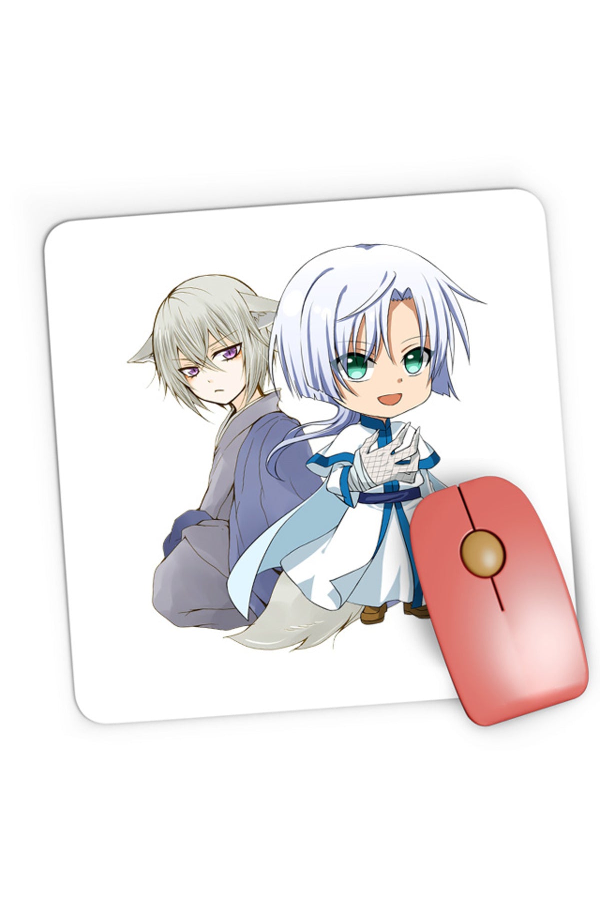 Mousepad Gaming Yona of the Dawn Ki-ja Tomoe Furry Neko Horror, 21x19 cm