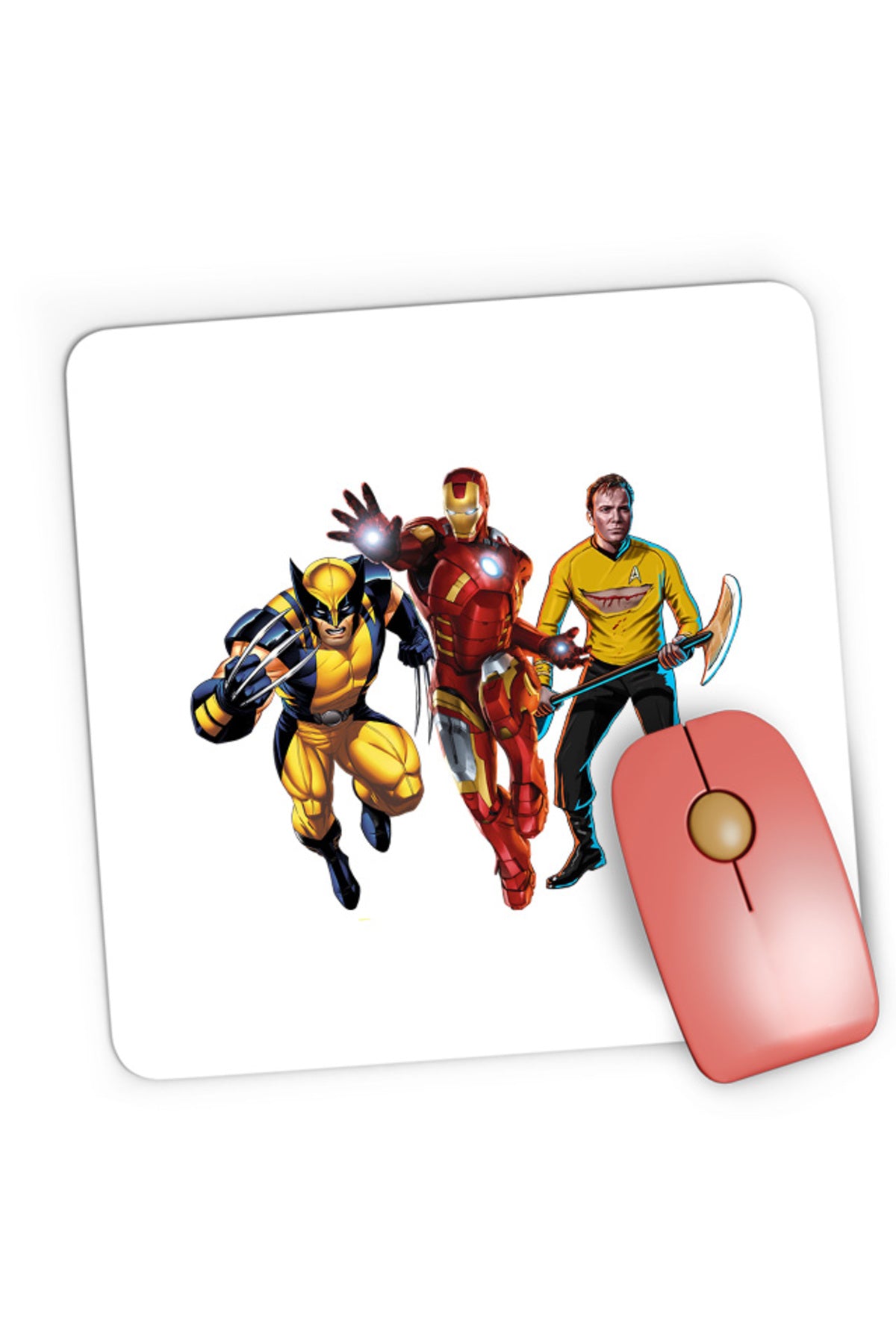 Mousepad Gaming Ironman Star Trek Wolverine Universe DC, 21x19 cm