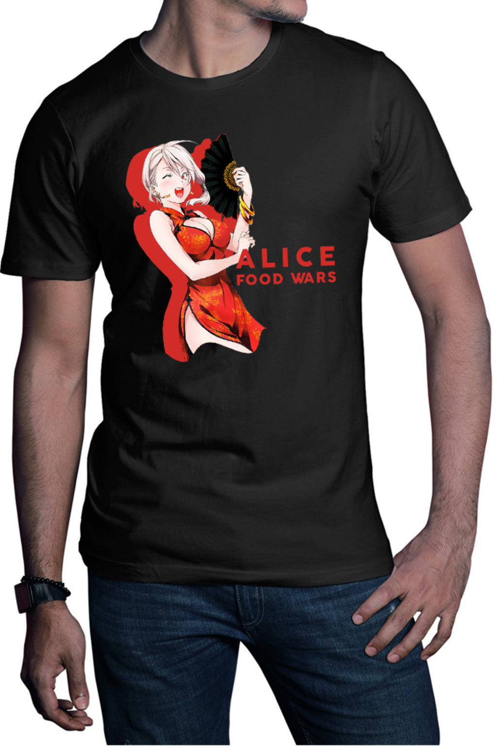 Tricou barbati Food Wars Alice Fan Chinese Dress Animeuri