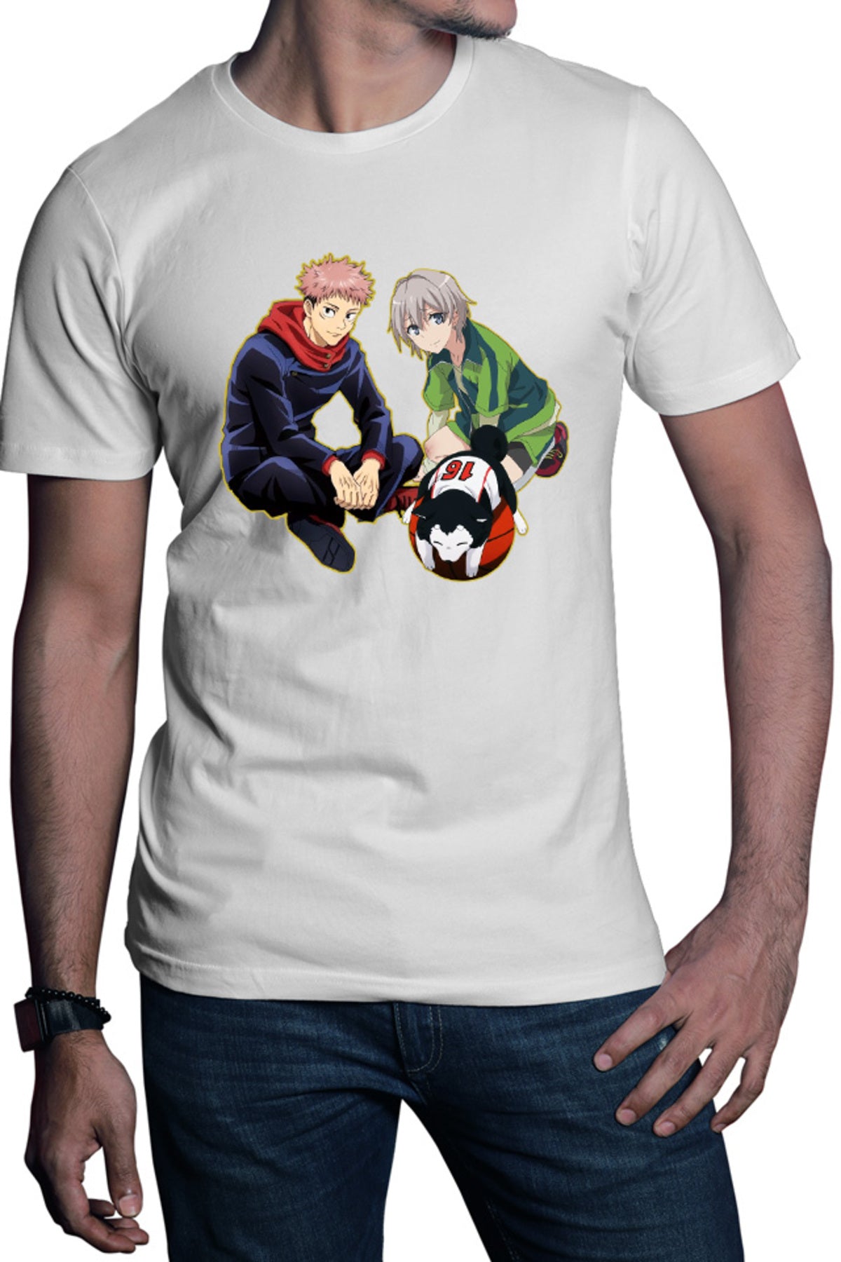 Tricou barbati OreGairu Totsuka Jujutsu Kaisen Kuroko No Basket