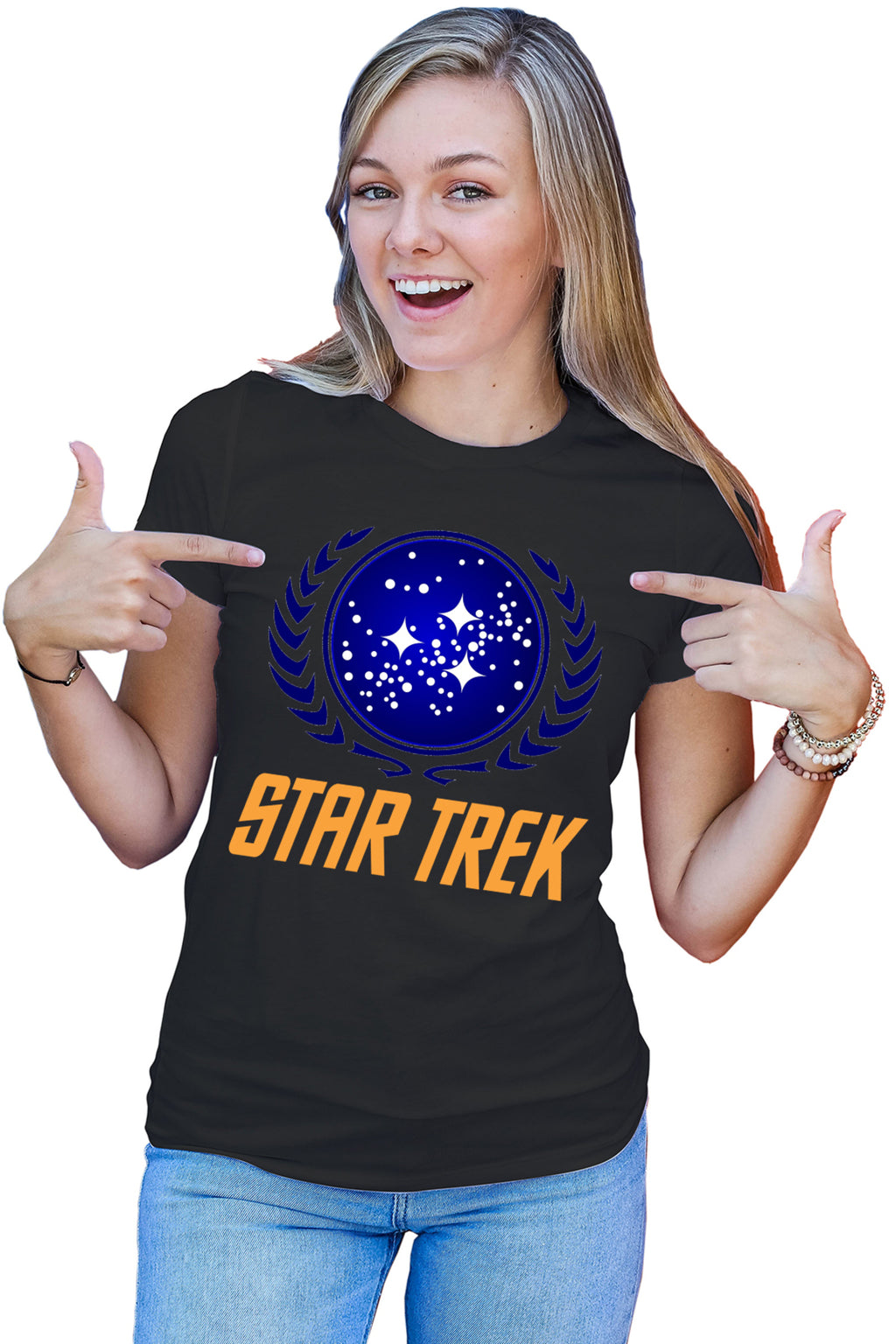Tricou dama Star Trek United Federation of Planets Starft