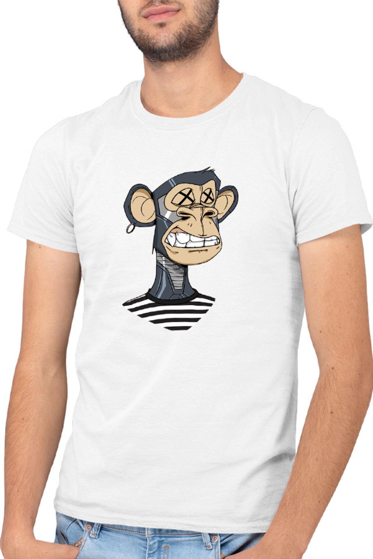 Tricou barbati NFT Monkey Currency Money Trend Animal
