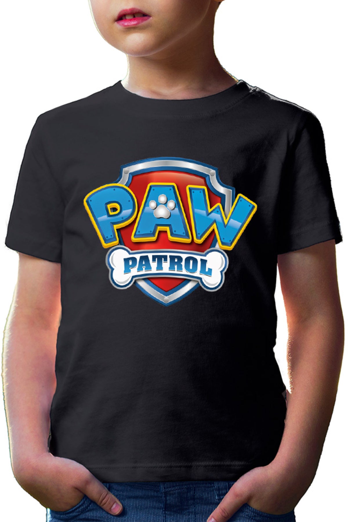 Tricou copii Paw Patrol Logo Disney Dogs Protect Humans