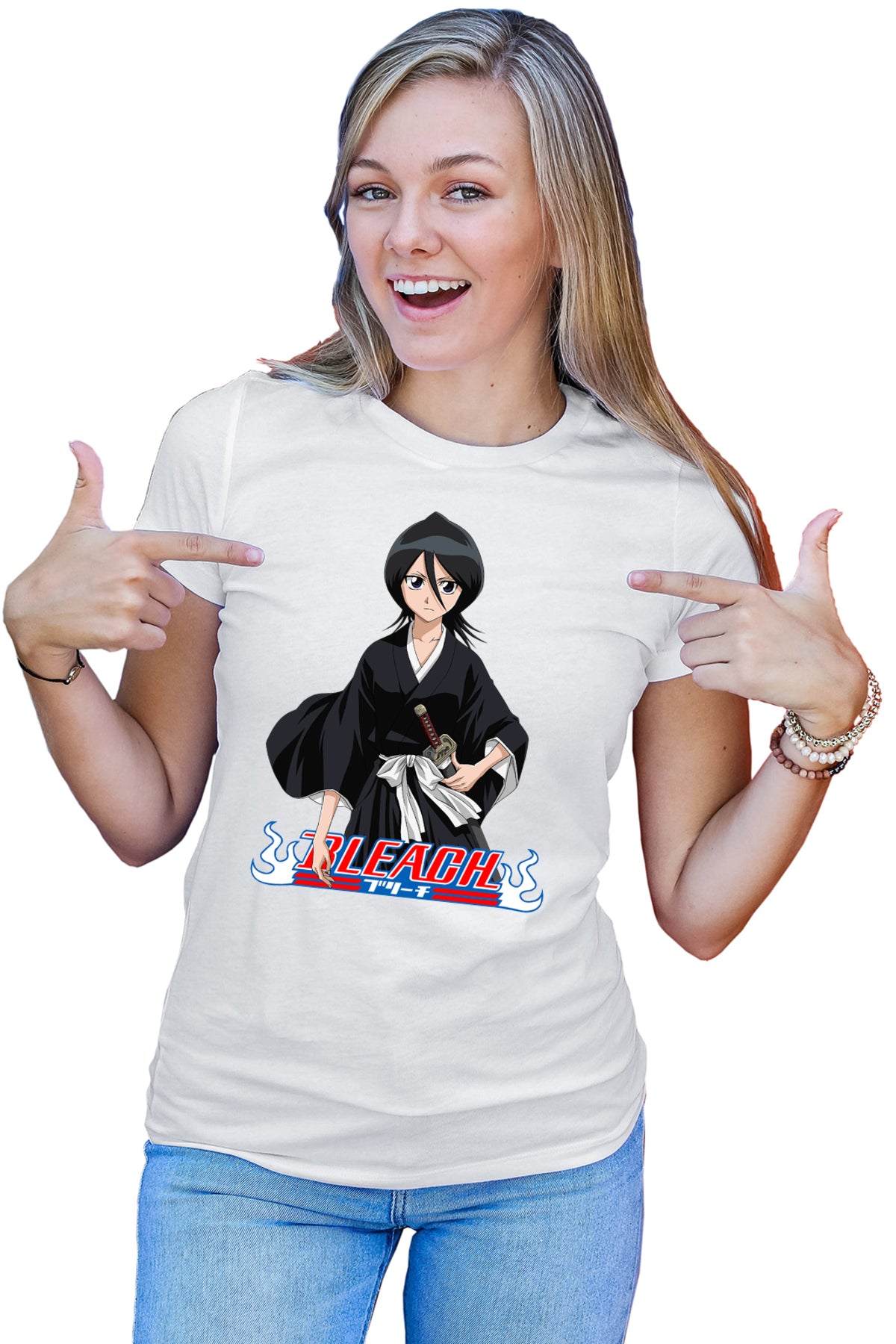 Tricou dama Bleach Rukia Kuchiki Anime Manga Girl Shaolin