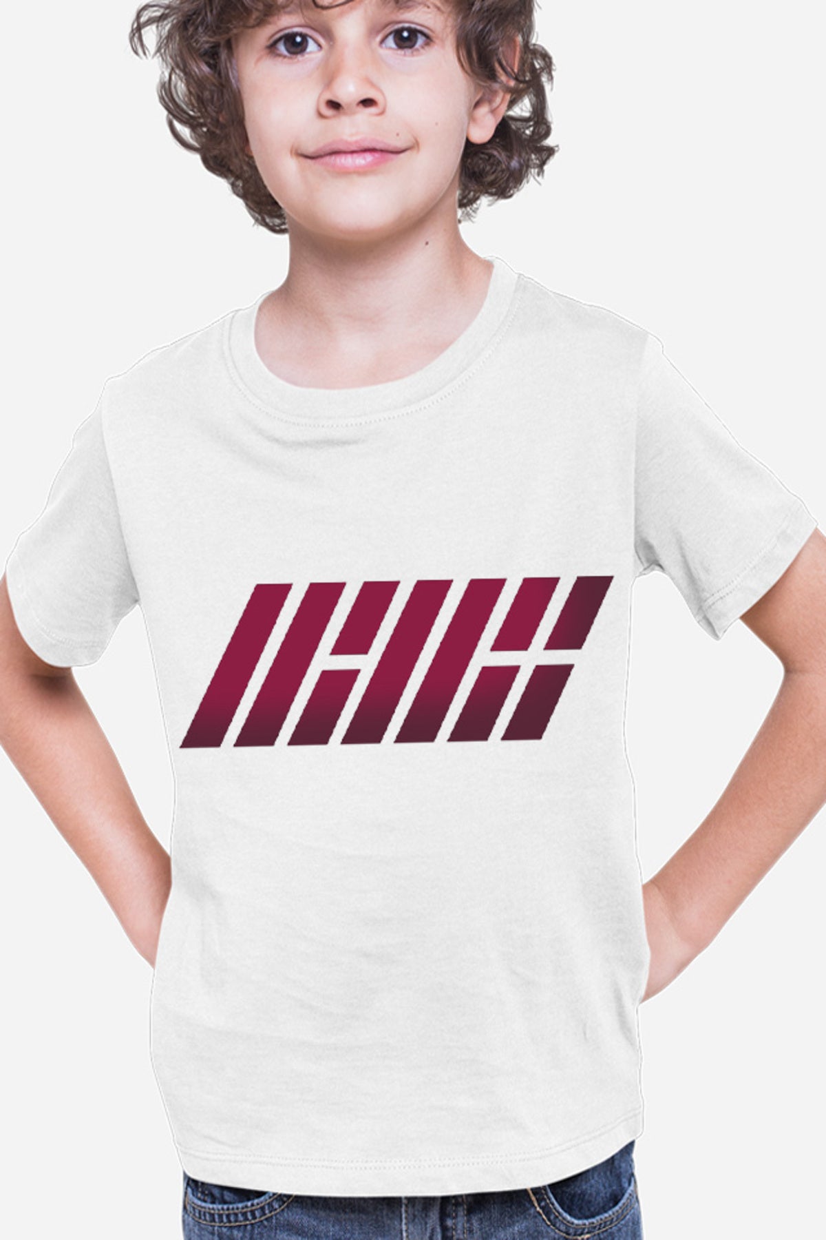 Tricou copii iKon Logo Coreea Flah 7 Members G Entertainment