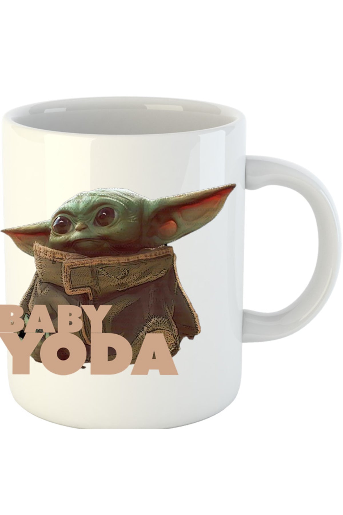 Cana Baby Yoda Small Star Wars, alba, 330 ml