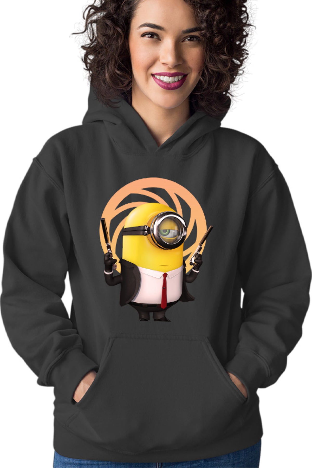 Hanorac dama James Bond Minions Funny Animation