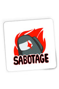 Mousepad Gaming Among Us Sabotage Crew Space Station Task Vent, 21x19 cm