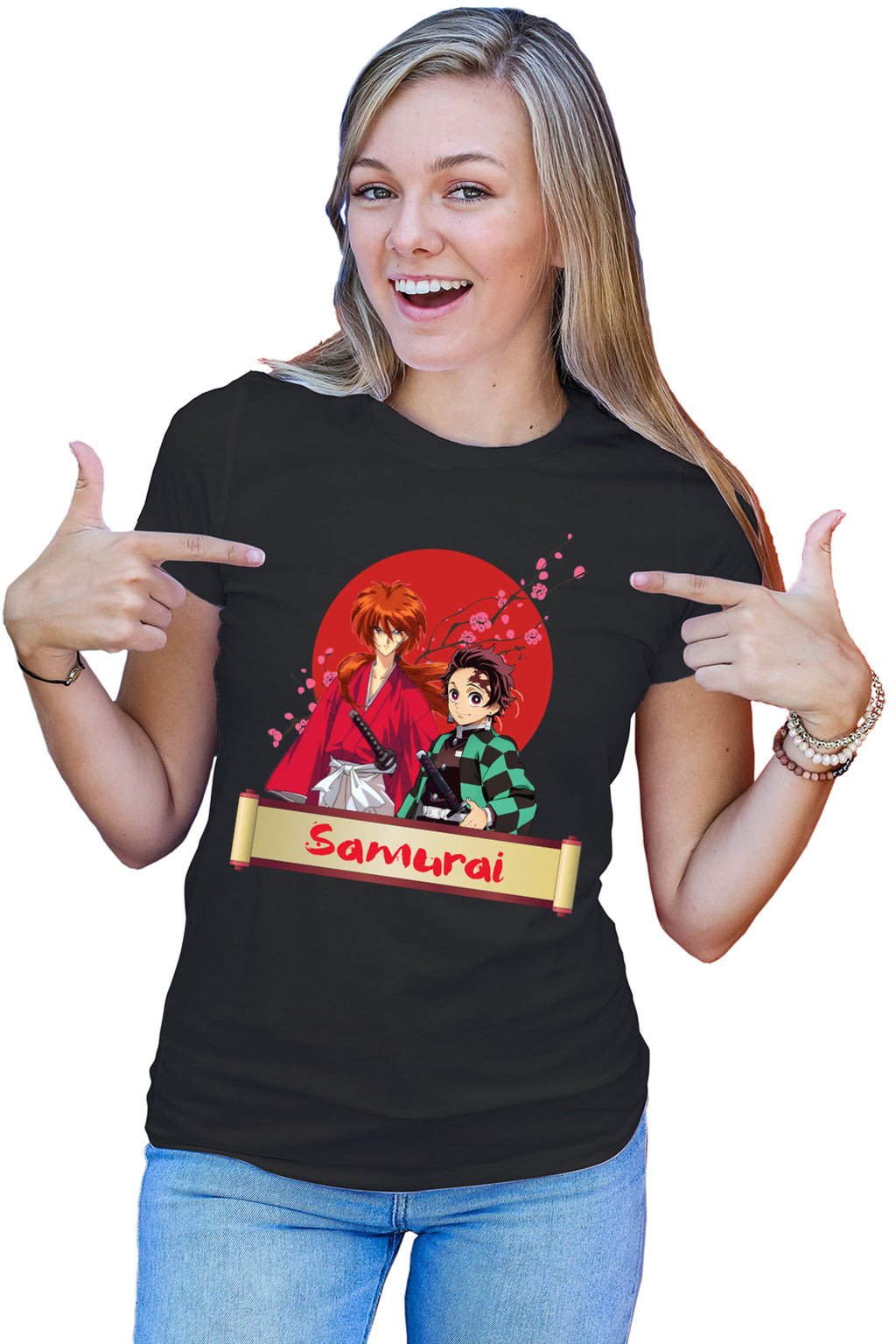 Tricou dama Rurouni Kenshin Samurai Duo Kenshin Tajirou