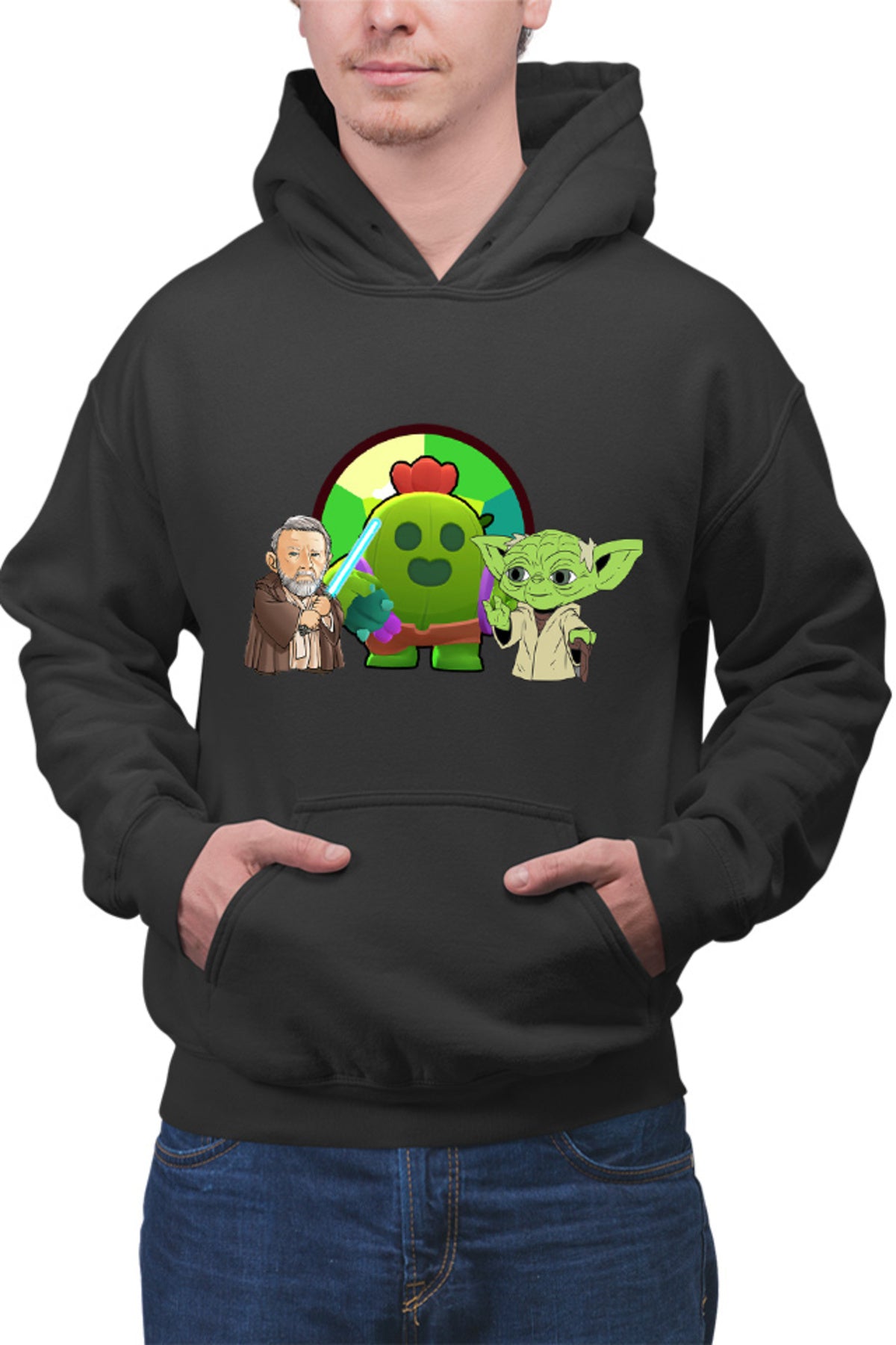Hanorac barbati Brawl Stars Cactus Flower Bio StarWars Obi Wan Kenobi Yoda